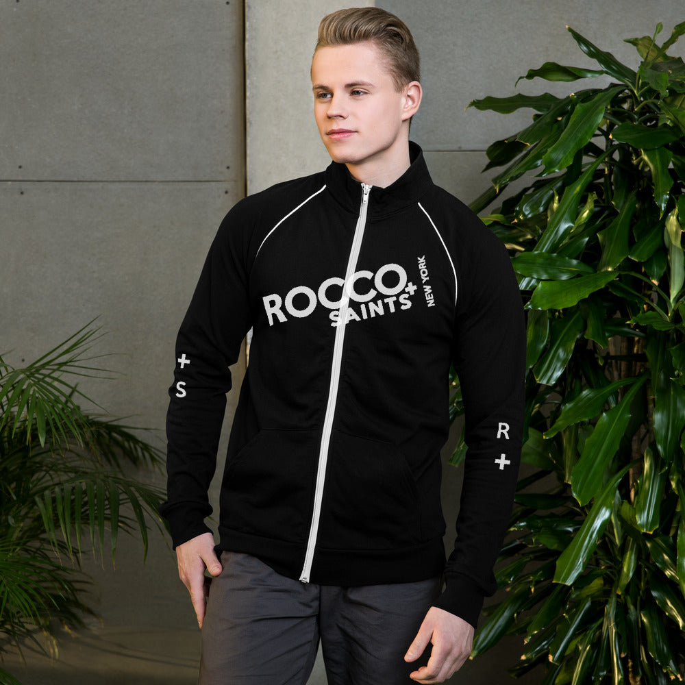 R+S Black Piped Fleece Jacket